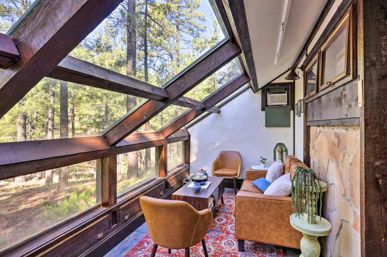 Woodsy Flagstaff Hideaway With Deck And Sunroom! Mountainaire Exterior photo