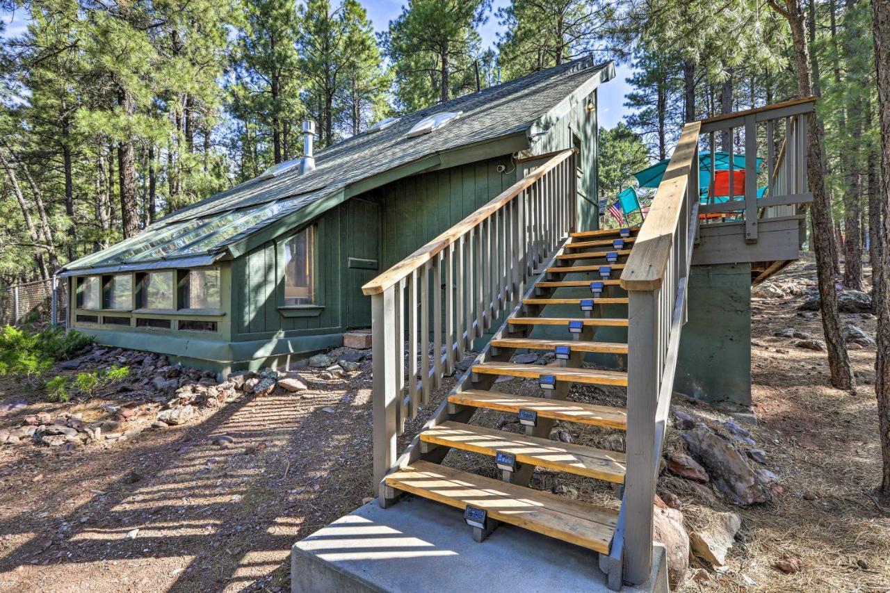 Woodsy Flagstaff Hideaway With Deck And Sunroom! Mountainaire Exterior photo