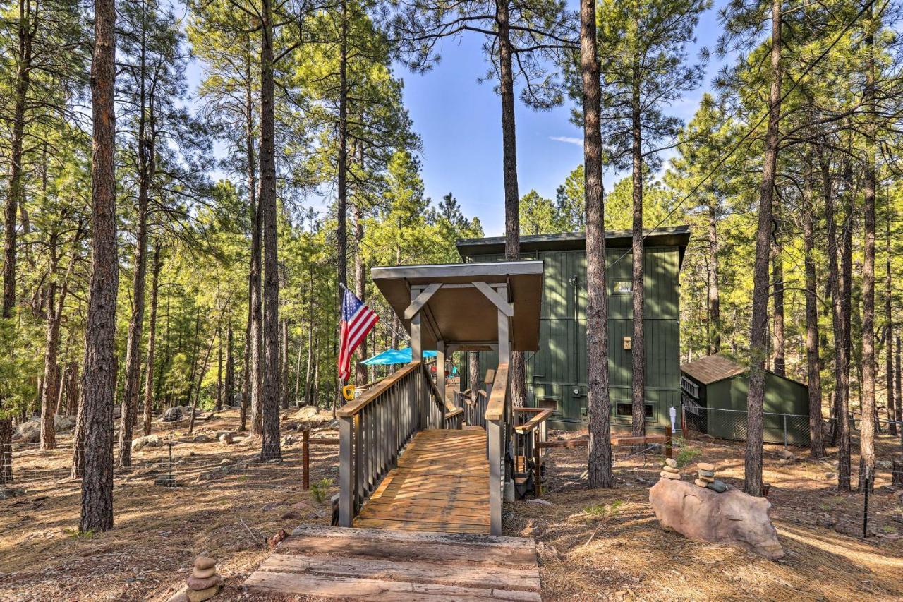 Woodsy Flagstaff Hideaway With Deck And Sunroom! Mountainaire Exterior photo